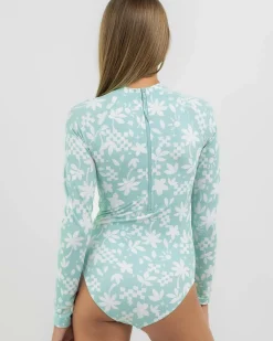 Girls' Catch A Wave Long Sleeve Surfsuit