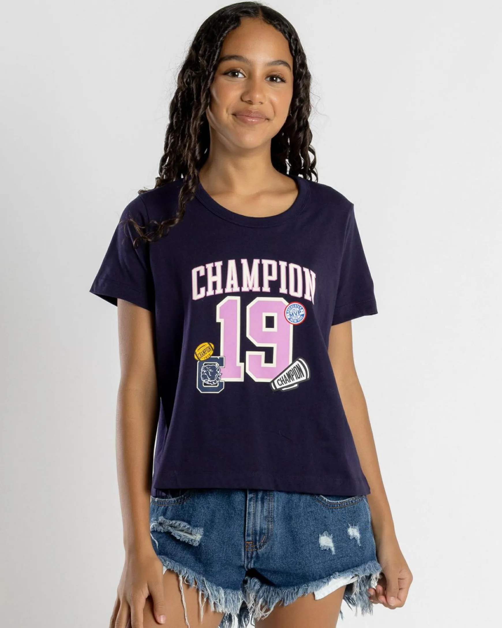 Girls' Champion Sporty Boxy T-Shirt