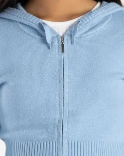 Girls' Cora Hooded Zip Knit Jumper