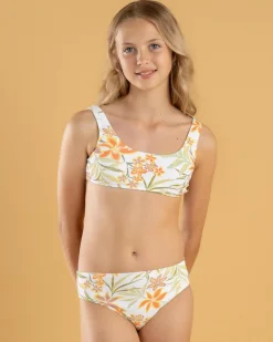 Girls' Floral Horizon Bralette Bikini Set