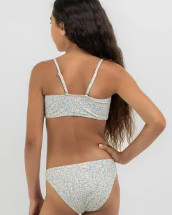 Girls' Flower Bed Cropped Bikini Set