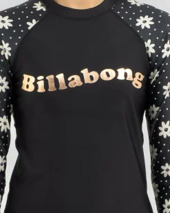 Girls' Flowers In The Sky Long Sleeve Rash Vest