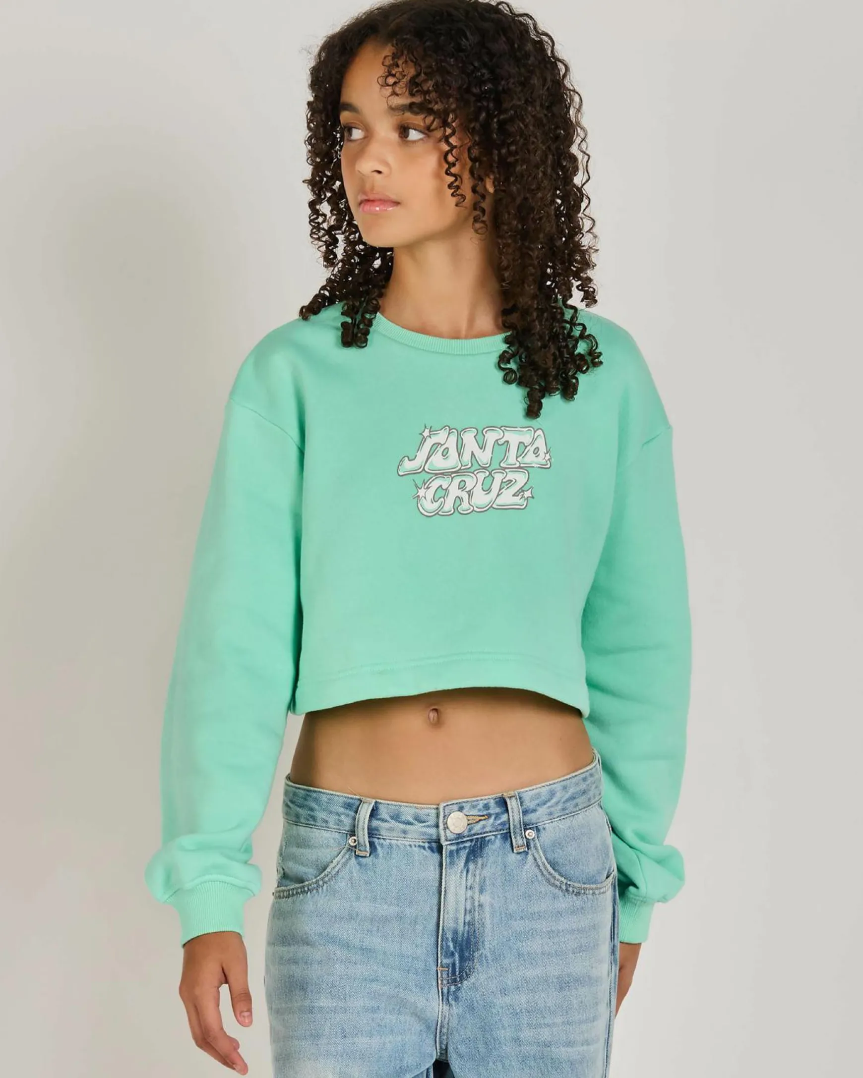 Girls' Glint Stack Front Sweatshirt