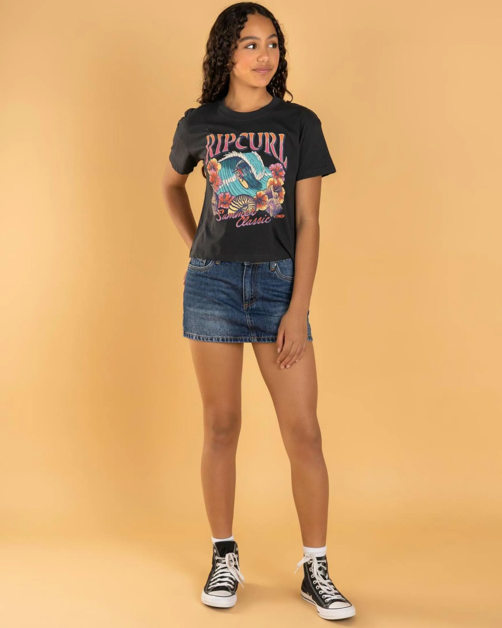 Girls' Hawaii Classic Crop T-Shirt