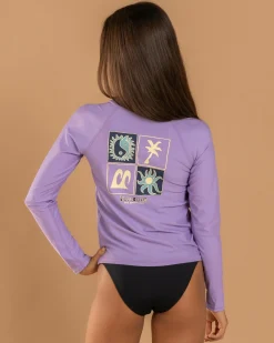 Girls' Heat Wave Long Sleeve Rash Vest