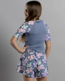 Girls' Hidden Garden Short Sleeve Rash Vest