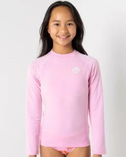 Girls' Icon UV Brushed Long Sleeve Rash Vest