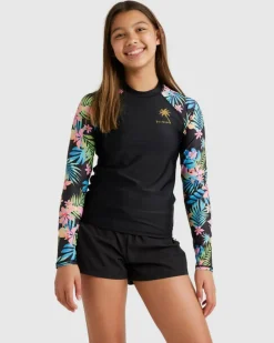 Girls' In Da Jungle Long Sleeve Rash Vest