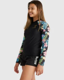 Girls' In Da Jungle Long Sleeve Rash Vest