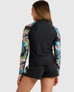 Girls' In Da Jungle Long Sleeve Rash Vest