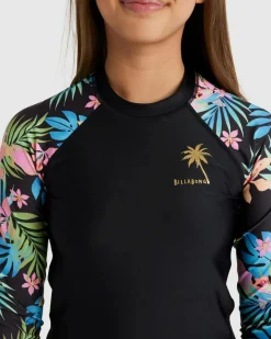 Girls' In Da Jungle Long Sleeve Rash Vest