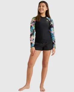 Girls' In Da Jungle Long Sleeve Rash Vest