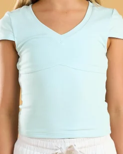 Girls' Indie Basic V Neck Top
