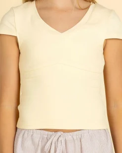 Girls' Indie Basic V Neck Top