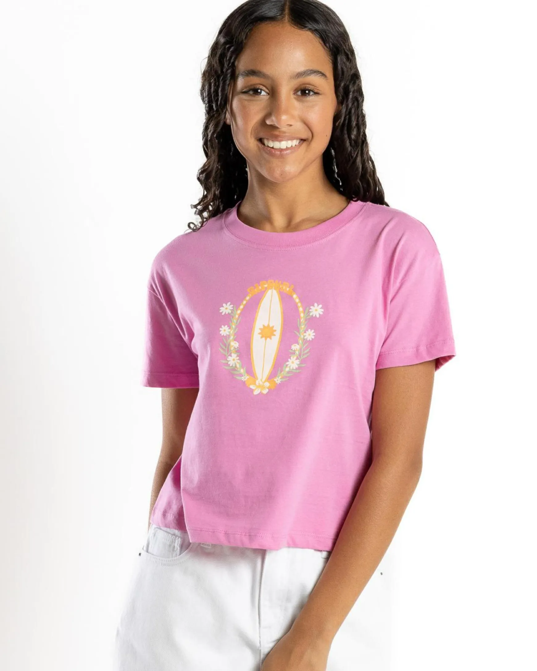 Girls' Island Surf Crop T-Shirt