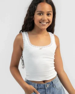 Girls' Ivy Lace Tank Top