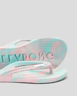 Girls' Kicks Marble Thongs