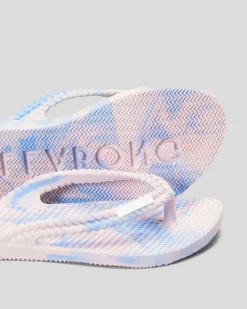 Girls' Kicks Marble Thongs