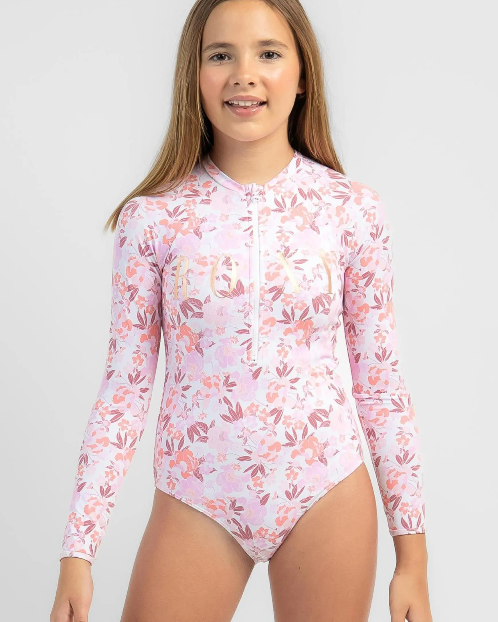 Girls' Lilac Skies Long Sleeve Surfsuit