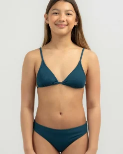 Girls' Milani Fixed Triangle Bikini Set