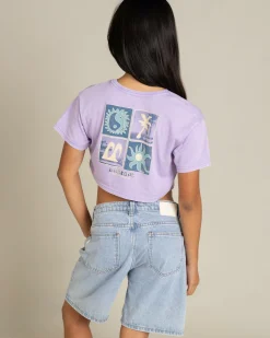 Girls' Mixing Vibes Crop T-Shirt