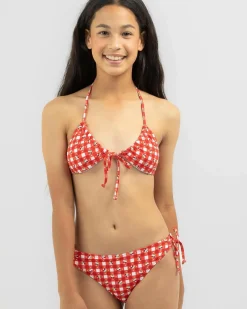 Girls' Mon Cherie Triangle Bikini Set