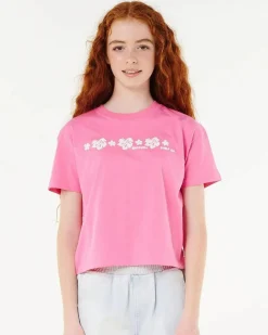 Girls' Neon Isles Cropped T-Shirt