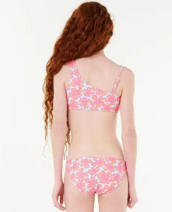 Girls' Neon Isles Floral Bikini Set