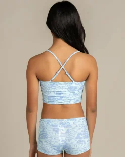 Girls' Oceanic Rib Tankini Set