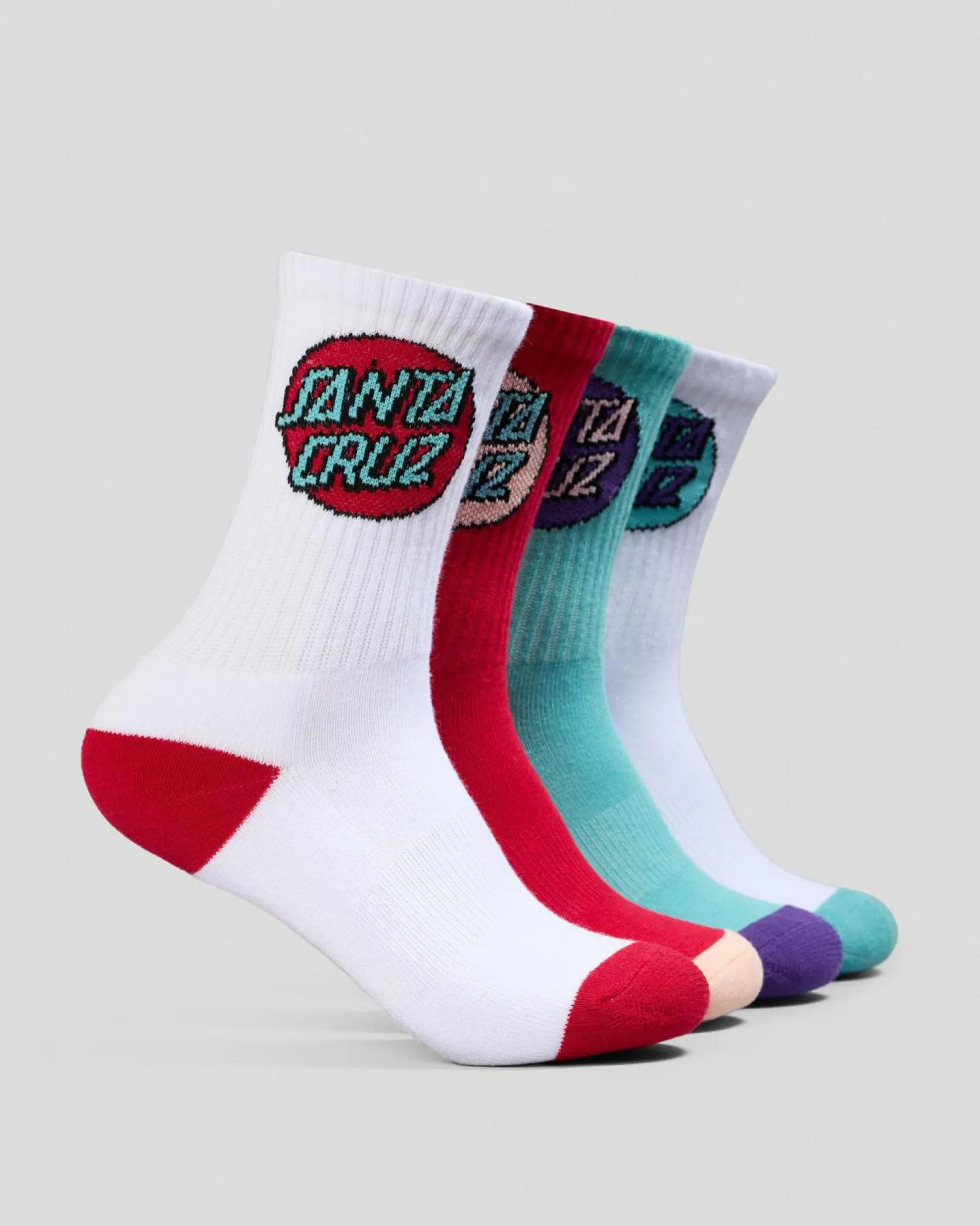 Girls' Other Dot Crew Socks 4 Pack