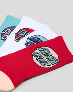 Girls' Other Dot Crew Socks 4 Pack