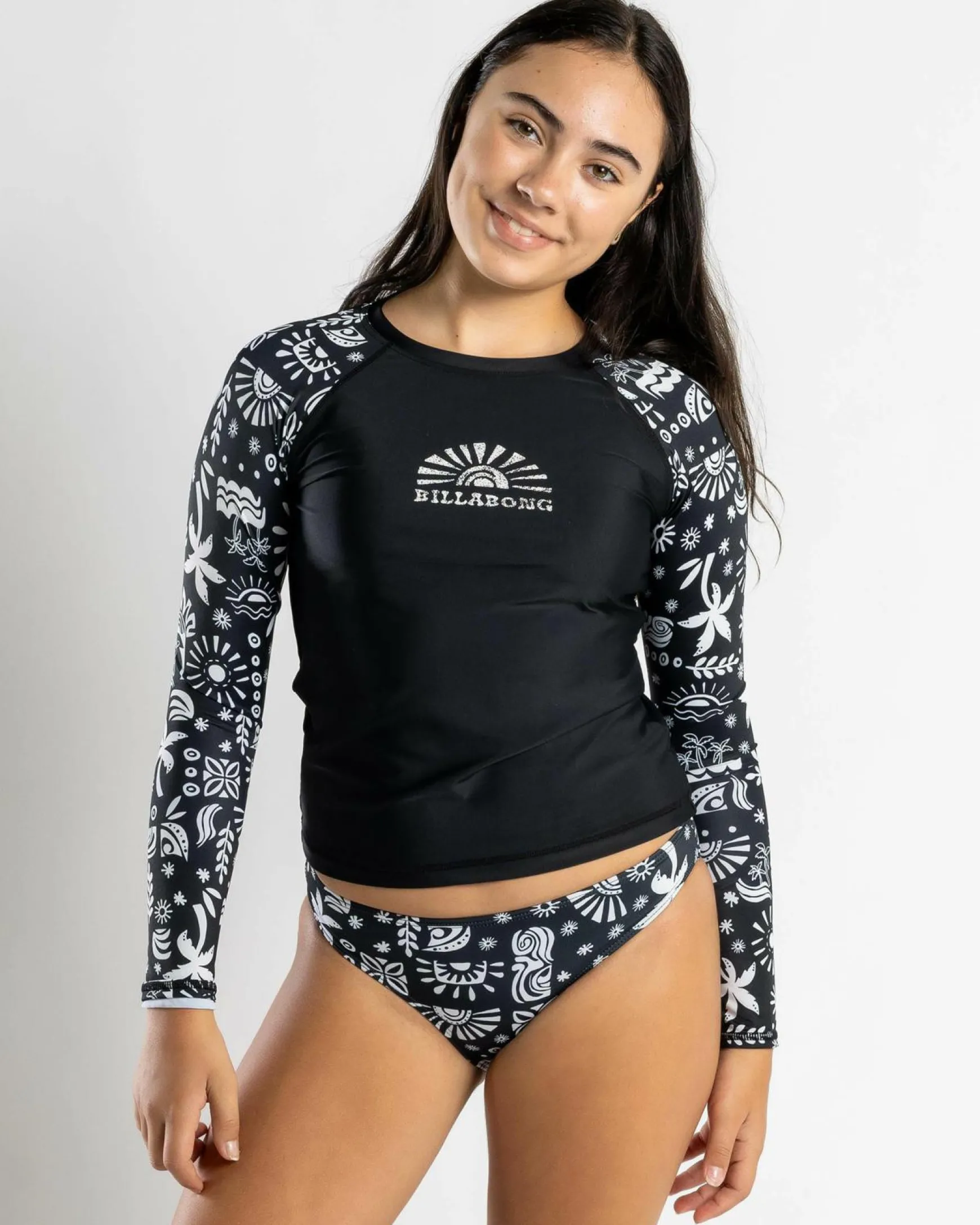 Girls' Paradise Stamp Rash Vest Set
