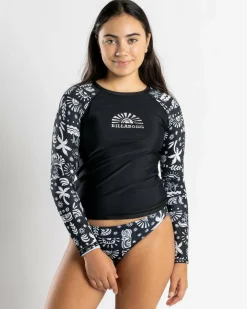 Girls' Paradise Stamp Rash Vest Set