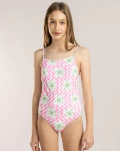 Girl's Party Wave One Piece Swimsuit