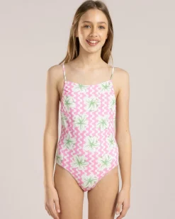Girl's Party Wave One Piece Swimsuit