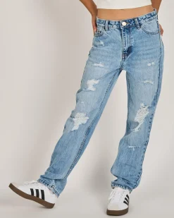 Girls' Rebel Straight Leg Jeans
