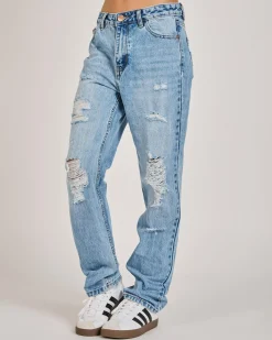 Girls' Rebel Straight Leg Jeans