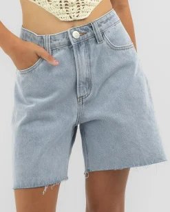 Girls' Ryder Mid Denim Shorts