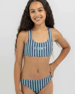 Girls' Serenity Stripe Bikini Set
