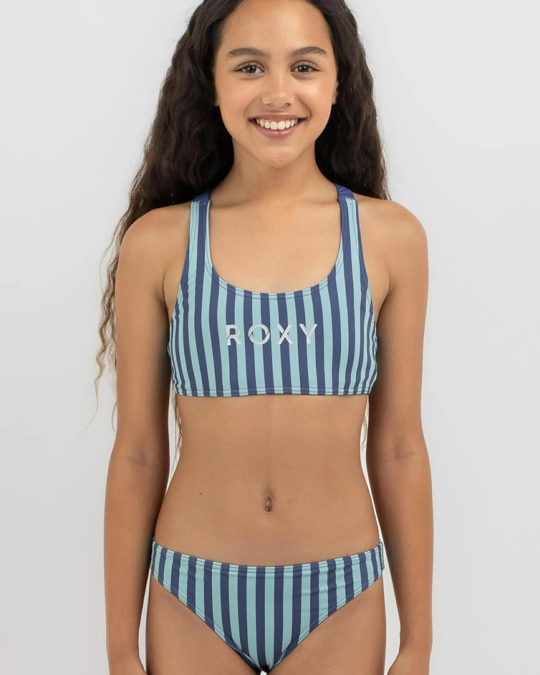 Girls' Serenity Stripe Bikini Set