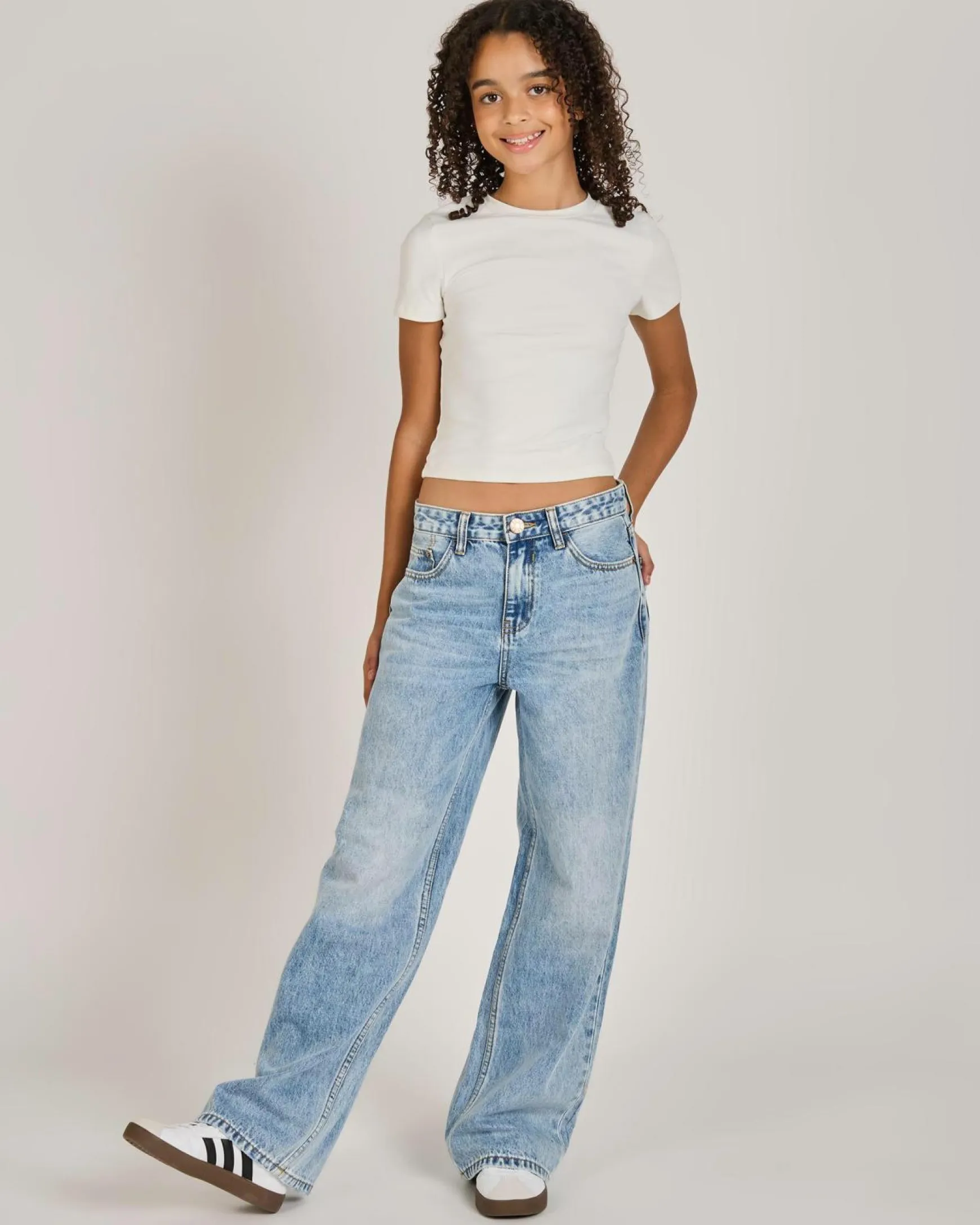 Girls' Soho Wide Leg Jeans