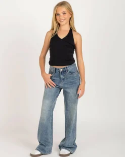 Girls' Soho Wide Leg Jeans