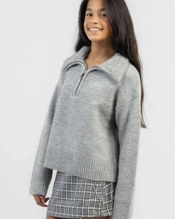 Girls' Stanford Collared Knit Jumper
