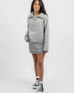 Girls' Stanford Collared Knit Jumper