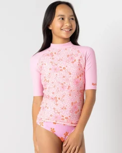 Girls' Summer Sol Short Sleeve Rash Vest