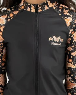 Girls' Sun Catcher Long Sleeve Zip Rash Vest