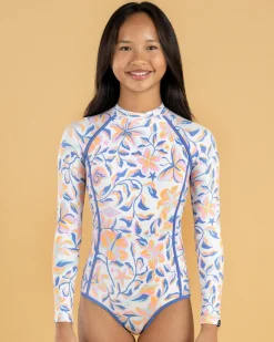 Girls' Sunset Skies Long Sleeve Surfsuit