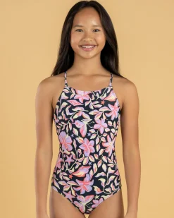 Girls' Sunset Skies One Piece Swimsuit