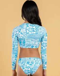 Girls' Surfenirs Long Sleeve Crop Rash Vest Set