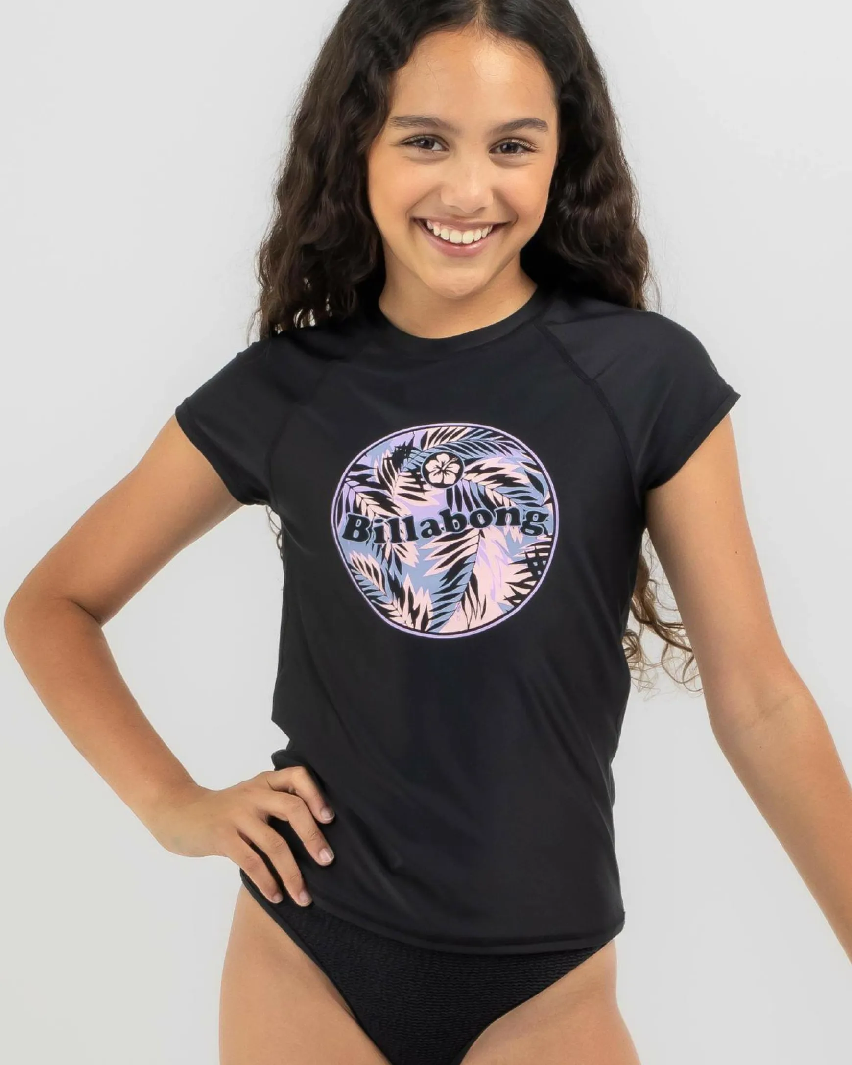 Girls' Tropical Dayz Short Sleeve Rash Vest